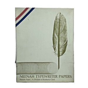 Vintage Neenah Onion Skin Typewriter Paper 8.5 x 11  1-09J Cockle Sub 9 Box